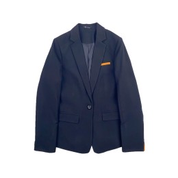 Custom-made women's business suits with slim waist design, yellow pocket edge design on the left chest, work uniforms BWS271 Custom-made women's business suits with slim waist design, yellow pocket edge design on the left chest, work uniforms BWS271